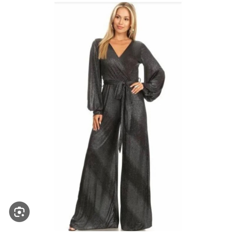 Karen-T Design made in USA sparkly jumpsuit size 2X in EUC